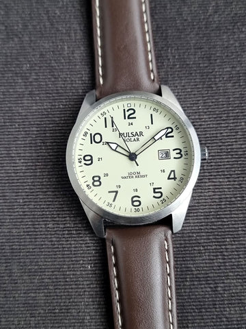 Pulsar Sub Brand Of Seiko PX3165X1 Mens Solor Operated Quartz Watch